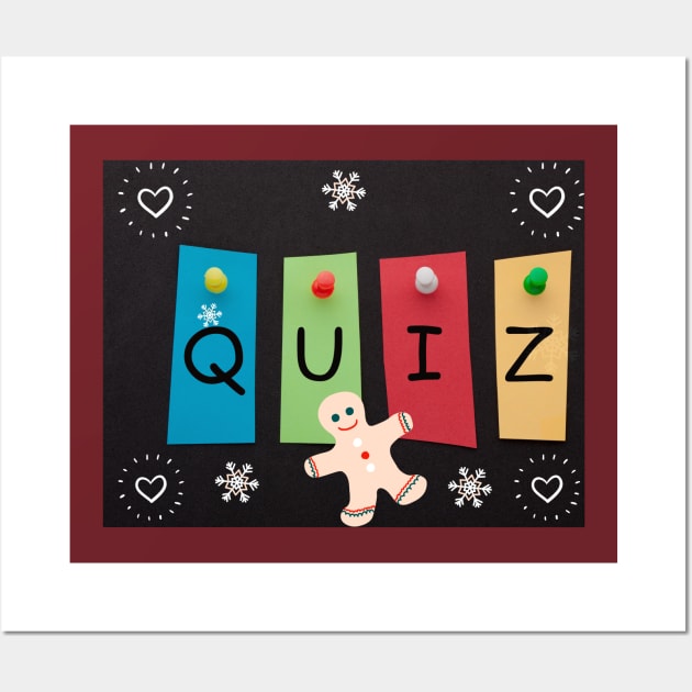 Quiz stickers Wall Art by Funnysart